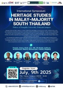 Read more about the article International Symposium HERITAGE STUDIES IN MALAY-MAJORITY SOUTH THAILAND